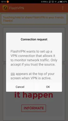 FlashVPN android App screenshot 2