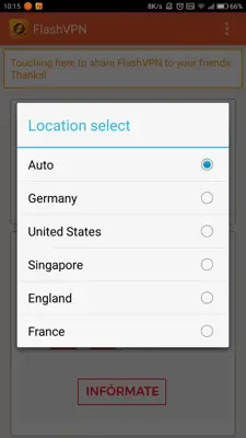 FlashVPN android App screenshot 3